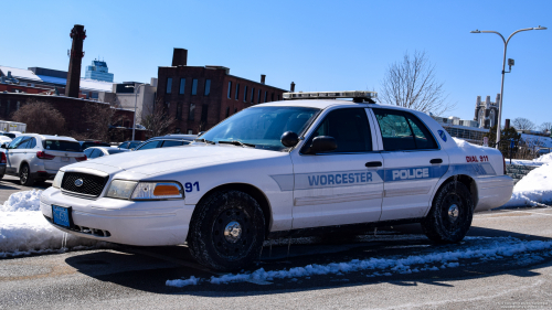 Additional photo  of Worcester Police
                    Cruiser 91, a 2011 Ford Crown Victoria Police Interceptor                     taken by Nicholas You