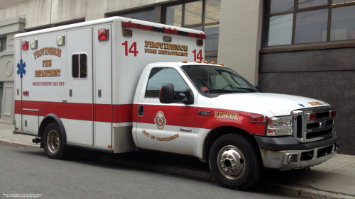 Additional photo  of Providence Fire
                    Rescue 14, a 2006 Ford F-350                     taken by Kieran Egan