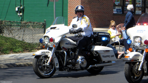 Additional photo  of Warwick Police
                    Motorcycle 2, a 2010-2015 Harley-Davidson Electra Glide                     taken by @riemergencyvehicles