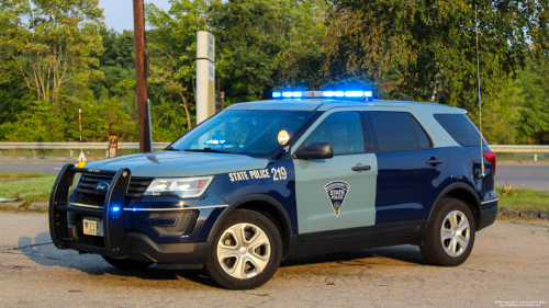 Additional photo  of Massachusetts State Police
                    Cruiser 219, a 2017 Ford Police Interceptor Utility                     taken by Kieran Egan