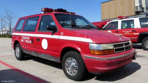 Additional photo  of Cranston Fire
                    Car 32, a 1991-1995 Dodge Caravan                     taken by Kieran Egan