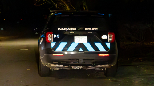 Additional photo  of Warwick Police
                    Cruiser P-9, a 2022 Ford Police Interceptor Utility                     taken by @riemergencyvehicles