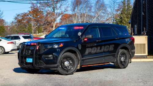 Additional photo  of Tiverton Police
                    Cruiser T1, a 2023 Ford Police Interceptor Utility                     taken by Kieran Egan