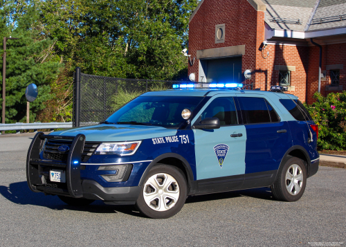 Additional photo  of Massachusetts State Police
                    Cruiser 751, a 2019 Ford Police Interceptor Utility                     taken by Kieran Egan