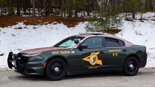 Additional photo  of New Hampshire State Police
                    Cruiser 405, a 2016 Dodge Charger                     taken by Kieran Egan