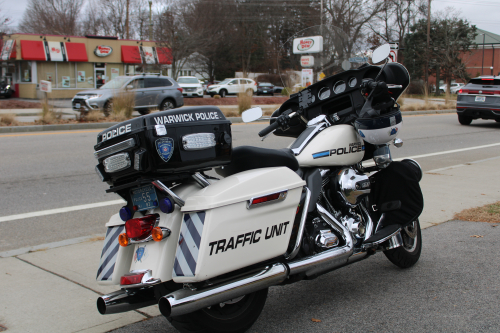 Additional photo  of Warwick Police
                    Motorcycle 2, a 2010-2015 Harley-Davidson Electra Glide                     taken by @riemergencyvehicles