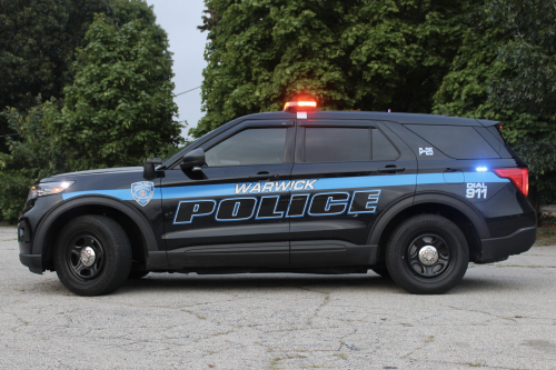 Additional photo  of Warwick Police
                    Cruiser P-25, a 2021 Ford Police Interceptor Utility                     taken by @riemergencyvehicles