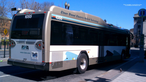 Additional photo  of Rhode Island Public Transit Authority
                    Bus 1055, a 2010 Gillig BRT HEV                     taken by Kieran Egan