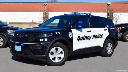 Additional photo  of Quincy Police
                    Cruiser 778, a 2020 Ford Police Interceptor Utility                     taken by Kieran Egan