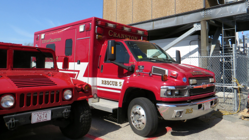 Additional photo  of Cranston Fire
                    Rescue 5, a 2008 Chevrolet C4500/Osage                     taken by Kieran Egan