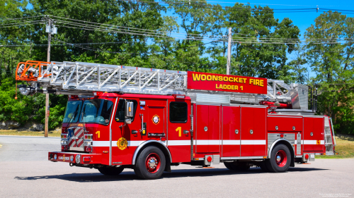 Additional photo  of Woonsocket Fire
                    Ladder 1, a 2017 E-One Cyclone Metro                     taken by Jamian Malo