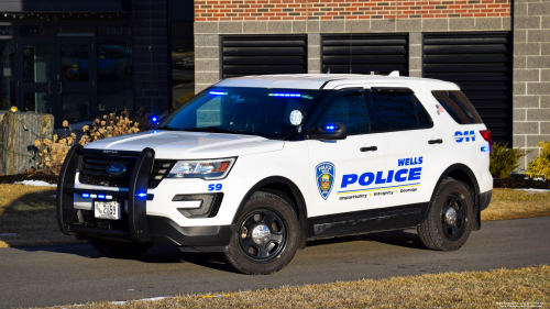 Additional photo  of Wells Police
                    Car 59, a 2016-2019 Ford Police Interceptor Utility                     taken by Kieran Egan