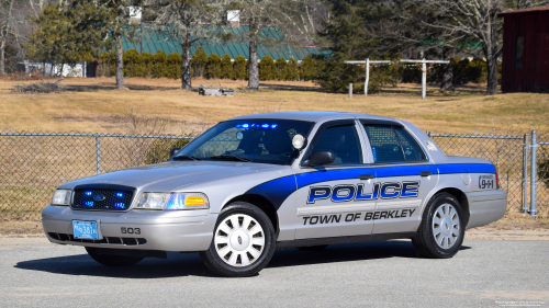 Additional photo  of Berkley Police
                    Cruiser 503, a 2011 Ford Crown Victoria Police Interceptor                     taken by Kieran Egan
