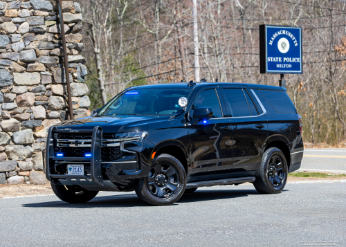 Additional photo  of Massachusetts State Police
                    Cruiser 2143, a 2022 Chevrolet Tahoe                     taken by Kieran Egan