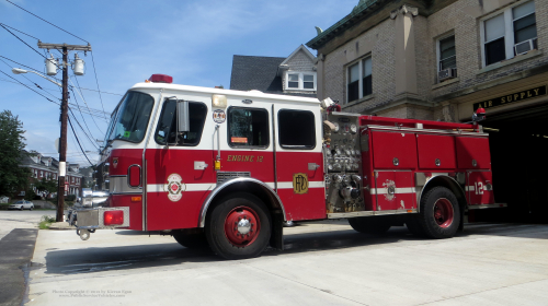 Additional photo  of Providence Fire
                    Engine 12, a 1992 E-One Protector                     taken by Kieran Egan