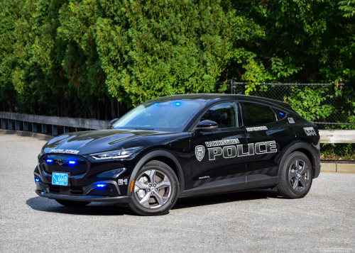Additional photo  of Barrington Police
                    Cruiser E1, a 2021 Ford Mustang Mach-E                     taken by Kieran Egan