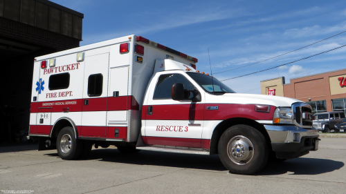 Additional photo  of Pawtucket Fire
                    Rescue 3, a 1997 Ford F-350                     taken by Kieran Egan