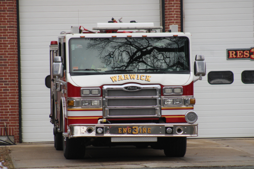 Additional photo  of Warwick Fire
                    Engine 3, a 2011 Pierce Velocity “Big Block” Contender                     taken by Kieran Egan