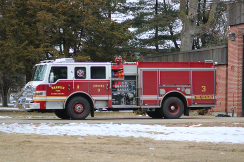 Additional photo  of Warwick Fire
                    Engine 3, a 2011 Pierce Velocity “Big Block” Contender                     taken by Kieran Egan