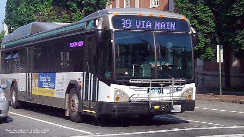 Additional photo  of Rhode Island Public Transit Authority
                    Bus 1066, a 2010 Gillig BRT HEV                     taken by Kieran Egan