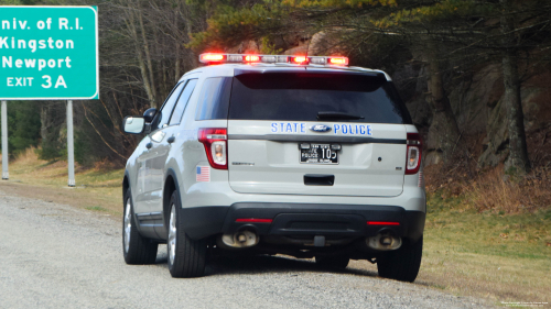 Additional photo  of Rhode Island State Police
                    Cruiser 105, a 2013-2015 Ford Police Interceptor Utility                     taken by Kieran Egan