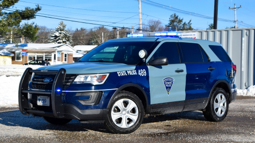 Additional photo  of Massachusetts State Police
                    Cruiser 489, a 2017 Ford Police Interceptor Utility                     taken by Kieran Egan