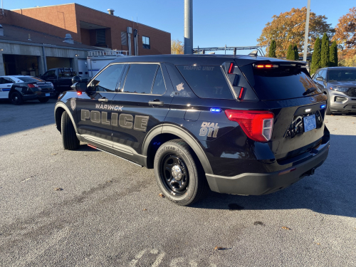 Additional photo  of Warwick Police
                    Cruiser T-32, a 2021 Ford Police Interceptor Utility                     taken by @riemergencyvehicles