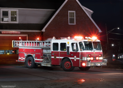 Additional photo  of Providence Fire
                    Engine 18, a 1990 E-One Hurricane                     taken by Kieran Egan