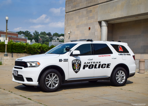 Additional photo  of Amtrak Police
                    Cruiser 232, a 2019-2020 Dodge Durango                     taken by Kieran Egan