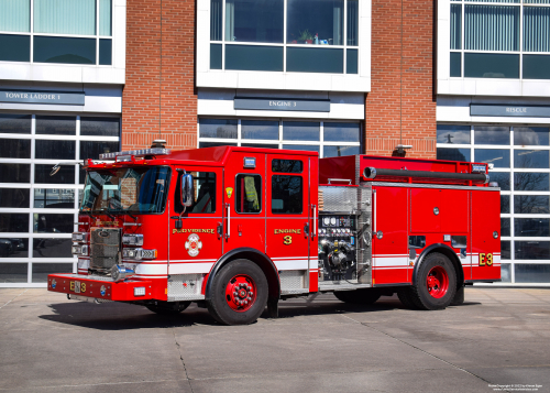 Additional photo  of Providence Fire
                    Engine 3, a 2021 Pierce Saber                     taken by Kieran Egan