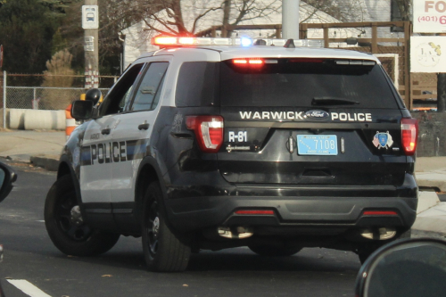 Additional photo  of Warwick Police
                    Cruiser R-81, a 2019 Ford Police Interceptor Utility                     taken by @riemergencyvehicles