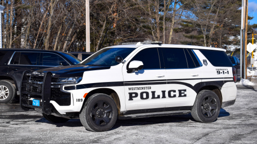 Additional photo  of Westminster Police
                    Cruiser 189, a 2021 Chevrolet Tahoe                     taken by Kieran Egan