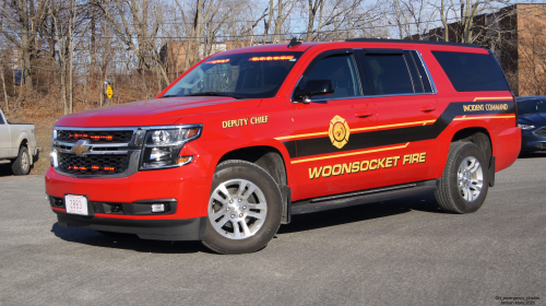 Additional photo  of Woonsocket Fire
                    Deputy Chief's Unit, a 2019 Chevrolet Suburban                     taken by Kieran Egan
