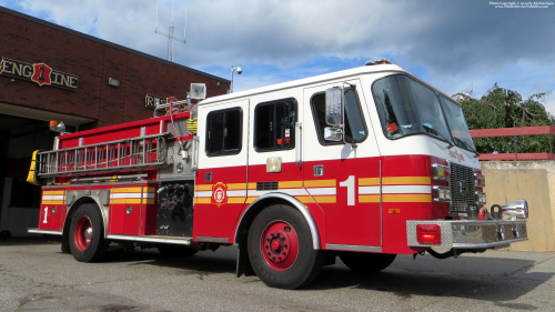 Additional photo  of North Providence Fire
                    Engine 1, a 1995 E-One Sentry                     taken by Kieran Egan