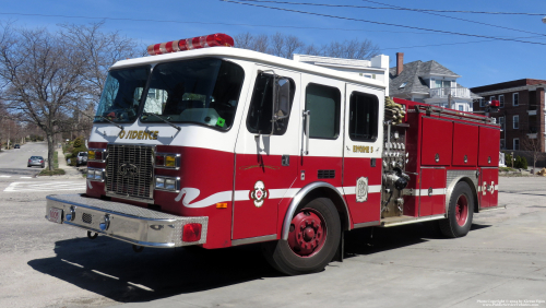 Additional photo  of Providence Fire
                    Engine 5, a 1994 E-One Sentry                     taken by Kieran Egan