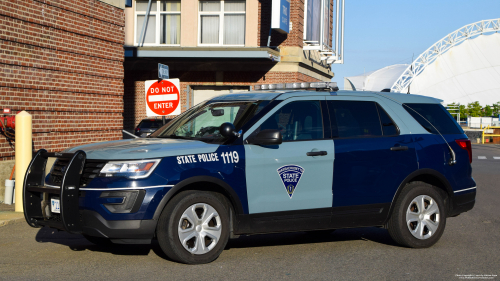 Additional photo  of Massachusetts State Police
                    Cruiser 1119, a 2018 Ford Police Interceptor Utility                     taken by Kieran Egan