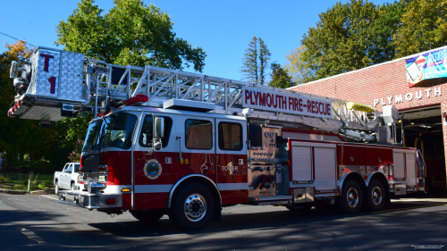 Additional photo  of Plymouth Fire
                    18 Tower 1, a 2010 E-One Cyclone II                     taken by Kieran Egan