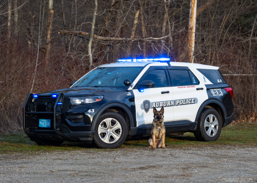 Additional photo  of Auburn Police
                    Car 43, a 2020 Ford Police Interceptor Utility                     taken by Kieran Egan