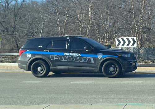 Additional photo  of Warwick Police
                    Cruiser P-4, a 2021 Ford Police Interceptor Utility                     taken by @riemergencyvehicles