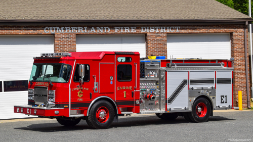 Additional photo  of Cumberland Fire
                    Engine 1, a 2022 E-One Cyclone                     taken by Kieran Egan