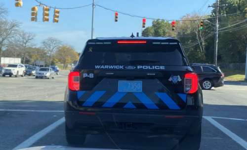 Additional photo  of Warwick Police
                    Cruiser P-8, a 2021 Ford Police Interceptor Utility                     taken by Kieran Egan