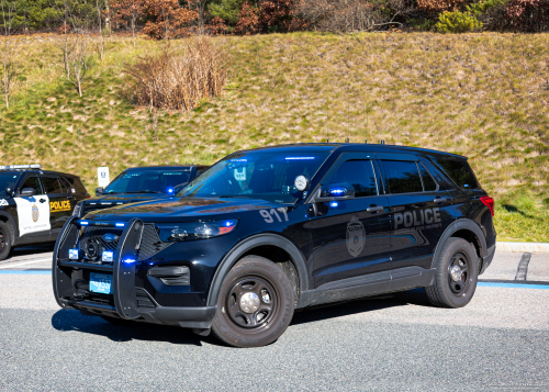 Additional photo  of Bridgewater State University Police
                    Cruiser 917, a 2021 Ford Police Interceptor Utility                     taken by Kieran Egan