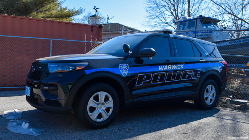 Additional photo  of Warwick Police
                    Cruiser P-8, a 2021 Ford Police Interceptor Utility                     taken by Kieran Egan