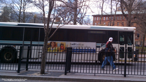 Additional photo  of Rhode Island Public Transit Authority
                    Bus 0124, a 2001 Orion V 05.501                     taken by Kieran Egan