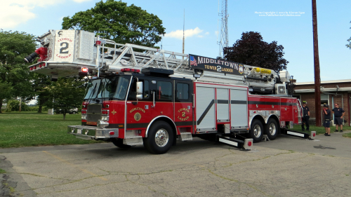 Additional photo  of Middletown Fire
                    Tower Ladder 2, a 2012 E-One Cyclone II                     taken by Kieran Egan