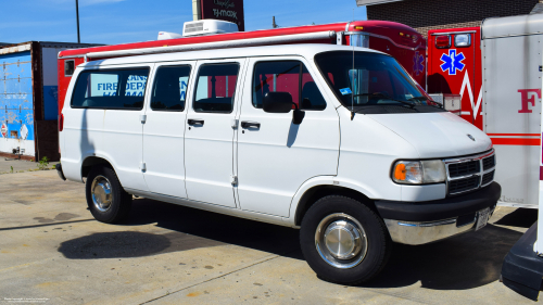 Additional photo  of Cranston Fire
                    Recruit Van, a 1994-2003 Dodge RAM Van                     taken by Kieran Egan