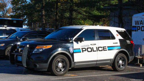 Additional photo  of Warwick Police
                    Cruiser T-32, a 2013-2015 Ford Police Interceptor Utility                     taken by @riemergencyvehicles