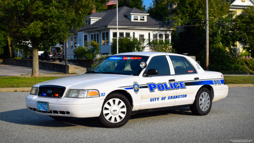 Additional photo  of Cranston Police
                    Cruiser 157, a 2009-2011 Ford Crown Victoria Police Interceptor                     taken by @riemergencyvehicles