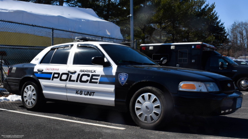 Additional photo  of Warwick Police
                    Car 134, a 2009-2011 Ford Crown Victoria Police Interceptor                     taken by @riemergencyvehicles