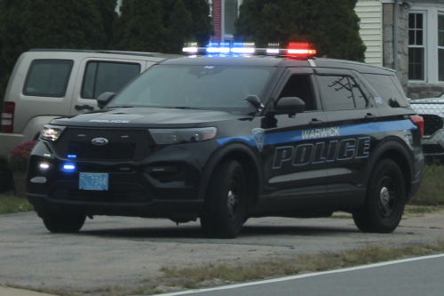 Additional photo  of Warwick Police
                    Cruiser P-24, a 2021 Ford Police Interceptor Utility                     taken by @riemergencyvehicles